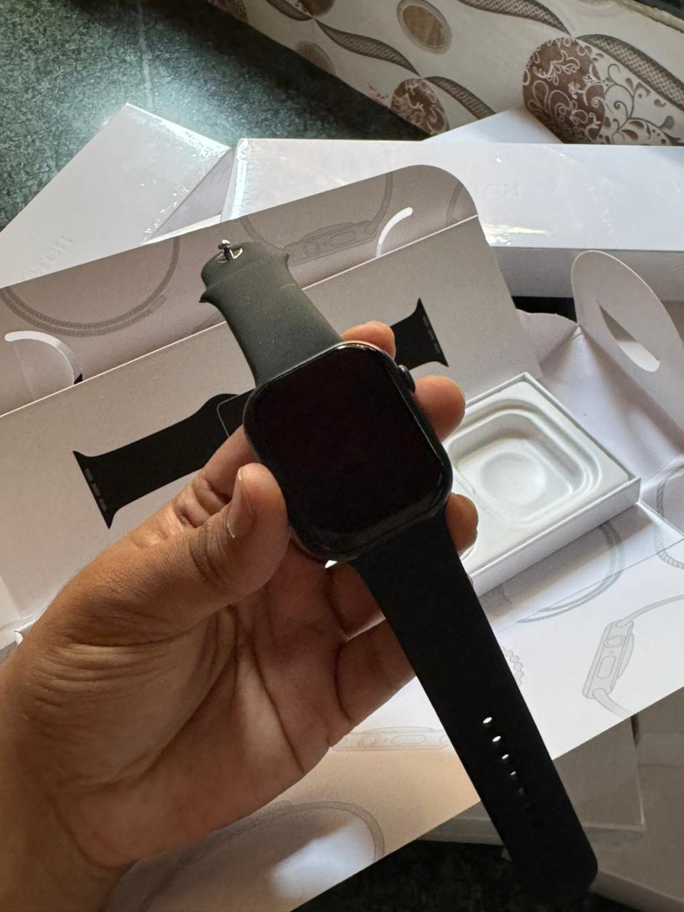 Premium Black Smart Watch with Alpine Loop Strap Series 10